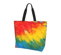 FBGHHTY Fantastic Parrot Feather Print Stylish Lightweight Large Capacity Shoulder Bag Crossbody Bags Daily Travel Work