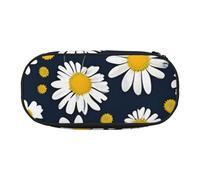 FBGHHTY Floral Daisies Pattern Print Versatile Big Capacity Pencil Bag School Students Teenagers Travelers Everyday Use
