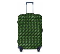 FBGHHTY Fresh Banana Leaves Print Universal Suitcase Cover Elastic Luggage Travel Protector Washable Stretchable