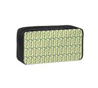 Fbghhty Fresh Lemon Print Large-Capacity Pen Case Lightweight Stationery Organizer Pouch Office Daily Wear