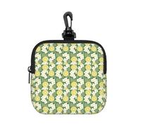 FBGHHTY Fresh Lemon Print Square Storage Bag Reusable Organizer Pouch Travel Toiletry for Home Office Gift