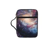 FBGHHTY Galaxy Print Soft Bible Storage Bag Scripture Holder Waterproof for Worship Travel Devotional