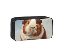 Fbghhty Guinea Pig Print Large-Capacity Pen Case Lightweight Stationery Organizer Pouch Office Daily Wear
