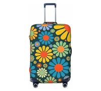 Fbghhty Hippie Pattern Print Universal Suitcase Cover for Travel Elastic Washable Travel Cover Luggage Protector
