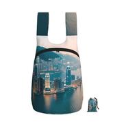 FBGHHTY Hong Kong Print Foldable Backpack Lightweight Bag Travel Hiking Camping Gym Daily Accessory