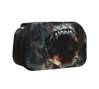FBGHHTY Horror Ghost Skull Print Convenience Pen Case Cute Zipper Pouch Makeup Stationery Organizer Travel Office