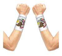 FBGHHTY Illinois State Flag Print Unisex Wrist Sleeve Gym Workouts Breathable Versatile Daily Running Cycling