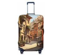 Fbghhty Italian Street Print Universal Suitcase Cover for Travel Elastic Washable Travel Cover Luggage Protector
