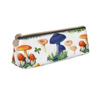 FBGHHTY Japanese Painting Mushroom Print Student Pencil Case Large Capacity Triangle Pouch Daily Essentials School College