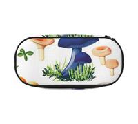 FBGHHTY Japanese Painting Mushroom Print Versatile Big Capacity Pencil Bag School Students Teenagers Travelers Everyday Use