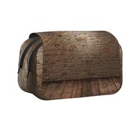 FBGHHTY Lights Hit The Brick Wall Print Convenience Pen Case Cute Zipper Pouch Makeup Stationery Organizer Travel Office