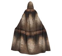 FBGHHTY Lights Hit The Brick Wall Print Halloween Hooded Cloak Full Length Adult Unisex Carnival Cloaks With For Cosplay
