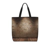FBGHHTY Lights Hit The Brick Wall Print Large Tote Lightweight Shoulder Bag For Shopping Travel Work Beach Eco-Friendly