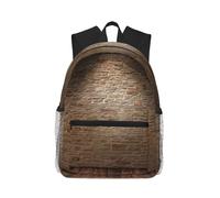FBGHHTY Lights Hit The Brick Wall Print Lightweight Casual Backpack Unisex Travel Laptop Bag Ergonomic Shoulder Straps