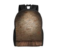 FBGHHTY Lights Hit The Brick Wall Print Unisex Double Shoulder Backpack Lightweight Travel Bag Business Weekend Camping