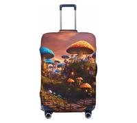 Fbghhty Magic Mushroom Print Universal Suitcase Cover for Travel Elastic Washable Travel Cover Luggage Protector