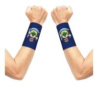 FBGHHTY Maine State Flag Print Unisex Wrist Sleeve Gym Workouts Breathable Versatile Daily Running Cycling