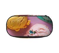 FBGHHTY Many Colored Ice Cream Print Versatile Big Capacity Pencil Bag School Students Teenagers Travelers Everyday Use