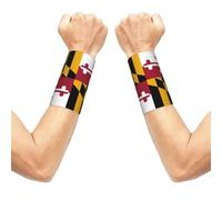 FBGHHTY Maryland State Flag Print Unisex Wrist Sleeve Gym Workouts Breathable Versatile Daily Running Cycling