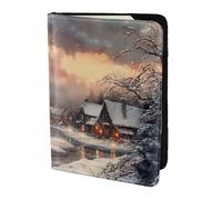 FBGHHTY Merry Christmas Print Men and Women Stylish 5.5in Passport Travel Document Wallet Case Secure Accessory