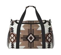 FBGHHTY Native American Print Versatile Hand Lightweight Tote Foldable Women Men Outdoor Shoulder Travel Bag