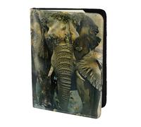 FBGHHTY Nature Elephants Print Men and Women Stylish 5.5in Passport Travel Document Wallet Case Secure Accessory