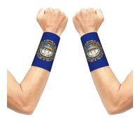 FBGHHTY New Hampshire State Flag Print Unisex Wrist Sleeve Gym Workouts Breathable Versatile Daily Running Cycling
