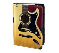 FBGHHTY Note Guitar Print Men and Women Stylish 5.5in Passport Travel Document Wallet Case Secure Accessory