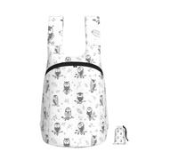 FBGHHTY Owl Tree Branches Print Foldable Backpack Lightweight Bag Travel Hiking Camping Gym Daily Accessory