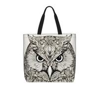 FBGHHTY Owls Birds Print Lightweight Tote Comfortable Bag Reusable Eco-Friendly Grocery Travel Beach Work
