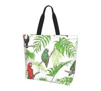 FBGHHTY Parrot Birds and Tropical Tree Print Stylish Lightweight Large Capacity Shoulder Bag Crossbody Bags Daily Travel Work