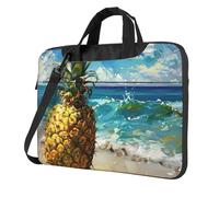 FBGHHTY Pineapple By The Sea Print Functional Laptop Bags Cute And Lightweight Computer Bag For Various Laptop