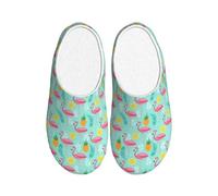 FBGHHTY Pink Flamingo Print House Slippers for Men and Women versatile Stylish TPR Sole Indoor Outdoor shoes