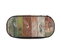FBGHHTY Planks Weathered Old Look Print Versatile Big Capacity Pencil Bag School Students Teenagers Travelers Everyday Use