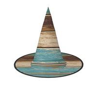 FBGHHTY Rustic Wood Plank Print Adults Festive Headwear House Celebrations Carnival Party Hat Cosplay Costume