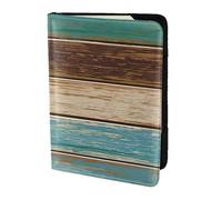 FBGHHTY Rustic Wood Plank Print Men and Women Stylish 5.5in Passport Travel Document Wallet Case Secure Accessory