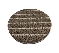 FBGHHTY Serpentine Pattern Print Round Bar Chair Cushion Cover Washable Circular Seat Protector Dining Room Kitchen