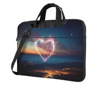 FBGHHTY Shooting Star Heart Print Functional Laptop Bags Cute And Lightweight Computer Bag For Various Laptop