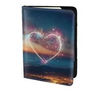 FBGHHTY Shooting Star Heart Print Men and Women Stylish 5.5in Passport Travel Document Wallet Case Secure Accessory