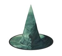 FBGHHTY The Sea Witch Inspired Print Unisex Halloween Witch Hat Foldable For Carnivals Masquerades And Cosplay Events