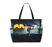 FBGHHTY UFO at night Print Waterproof Beach Travel Bag Lightweight Summer Vacation Camping Outdoor Activities