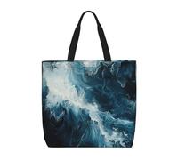 FBGHHTY Within The Tides Print Large Tote Lightweight Shoulder Bag For Shopping Travel Work Beach Eco-Friendly