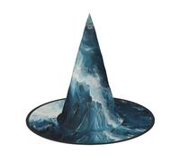 FBGHHTY Within The Tides Print Unisex Halloween Witch Hat Foldable For Carnivals Masquerades And Cosplay Events