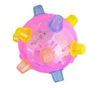 fbgnfihi Blue PP Ball Jumping Activation Dog, Interactive Pets Moving Dancing Toy with Lights and Music, Bite Resistant Pet Bouncy Balls, Pet Rolling Ball Toys, for Indoor and Outdoor Play, 12x12cm