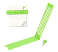 fbgnfihi Braille Slate - 4 Lines 28 Cells Blind Learning Aid | Braille Self-Learning Kit | for Teachers Students Educators Home School Kids Teens Adults Homeschooling Family Education