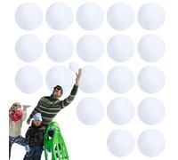 fbgnfihi Christmas Decorations Fake Snowball, 20 Pieces White Plush Realistic Artificial Snowballs, Soft Snow Ball Set, Fake Snow Fight Balls Kids, for Kids Snows Fight, Tree Winter Decorations