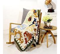 FBHappiness Bohemian Sofa Towel Geometric Patterns Tassels Sofa Chair Cover Warm Slipcover Table Cloth Carpet Throw Blanket,160 * 220cm