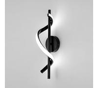 FBHappiness Modern LED Wall Light,Simple Creative Spiral Wall Mounted Lamp, 12W Acrylic Indoor Wall Sconce Lighting for Living Room Bedroom Hallway Stairs Lighting Fixtures