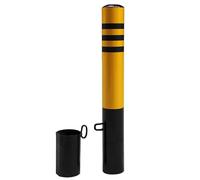 FBHappiness Safety Bollard Post, Safety Delineator Post, Removable Bollard with Embedment Sleeve, Traffic Delineator Post, Easy to Install for Parking Lot and Construction Lot,1pcs