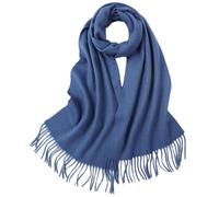 FBHappiness Unisex Cashmere Scarf Solid Color Warm Thick Long Accessory For Women Men Fall Winter